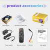 Vivicine Новый светодиодный мини-проектор T300 320x240 пикселей поддерживает HDMI-совместимый USB-аудио 1080P портативный домашний медиа-видеоплеер