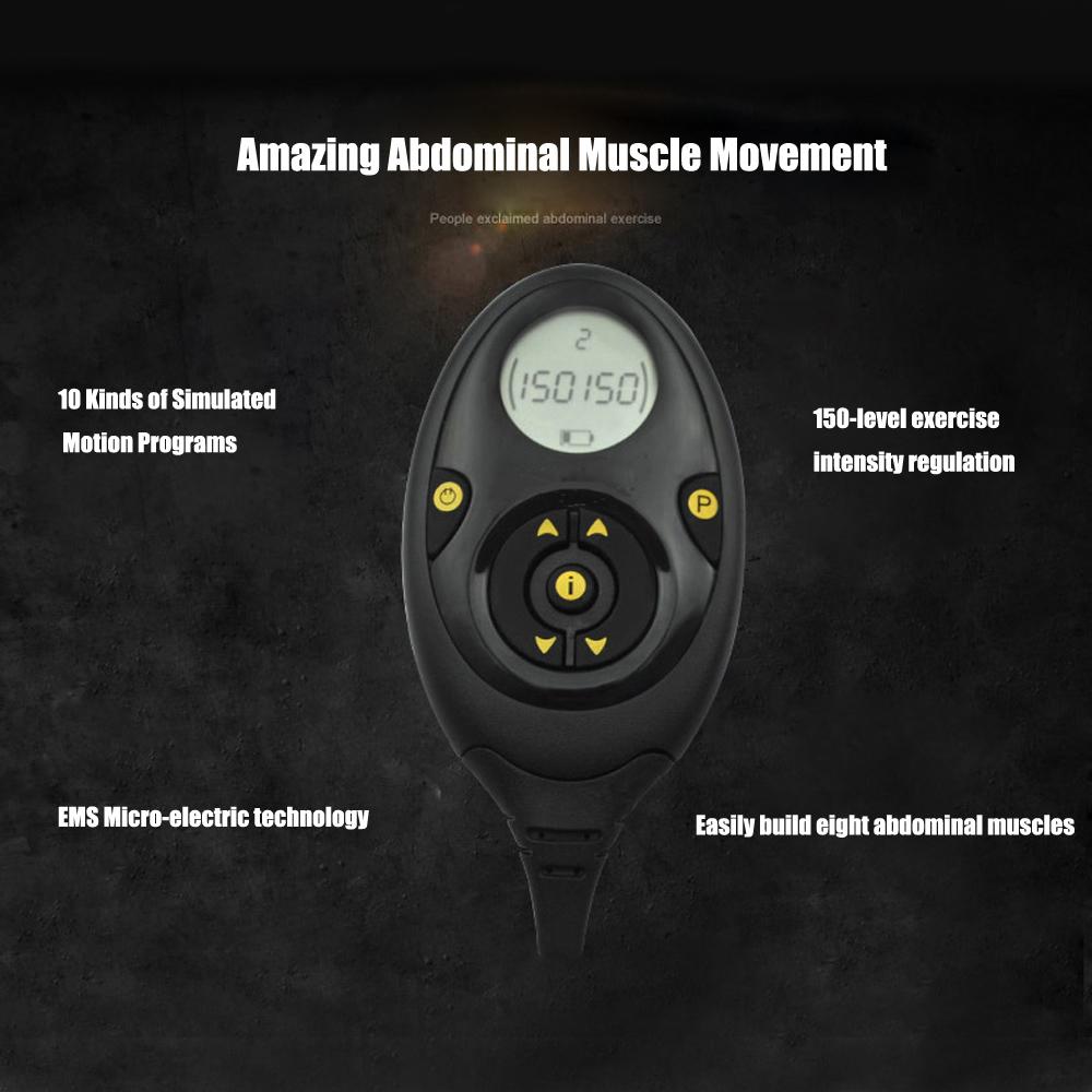 Стимулятор мышц живота EMS пояс Smart Fitness Massage Abs Trainer Электрический массажер для похудения тела Домашний спортзал