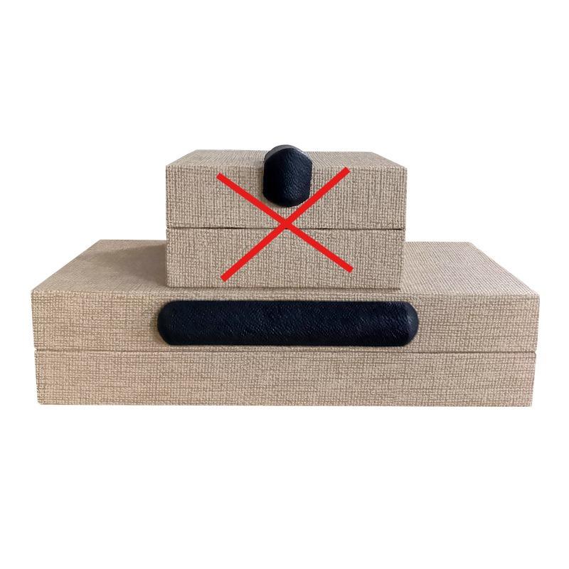 Шкатулка из скандинавской кожи для ювелирных изделий Модель комнаты Ящики для хранения Творческий роскошный орнамент Организация часов Дисплей Бусины Ювелирные аксессуары Упаковка