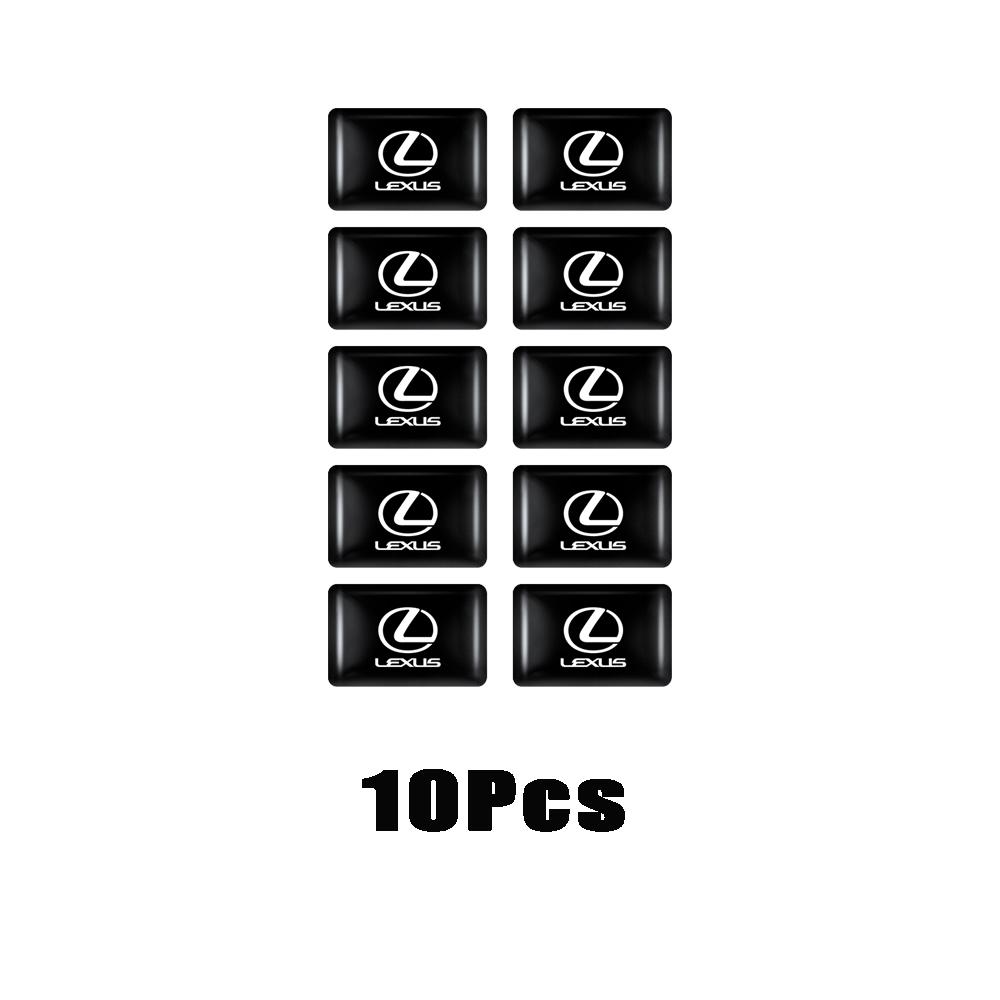 crwxnp1 10/20/50Pcs Car 3D Epoxy Steering Wheel Dashboard Decor Badge Interior Sticker For Lexus LS LC IS350 ES300h ES300 IS250 GS350 RX