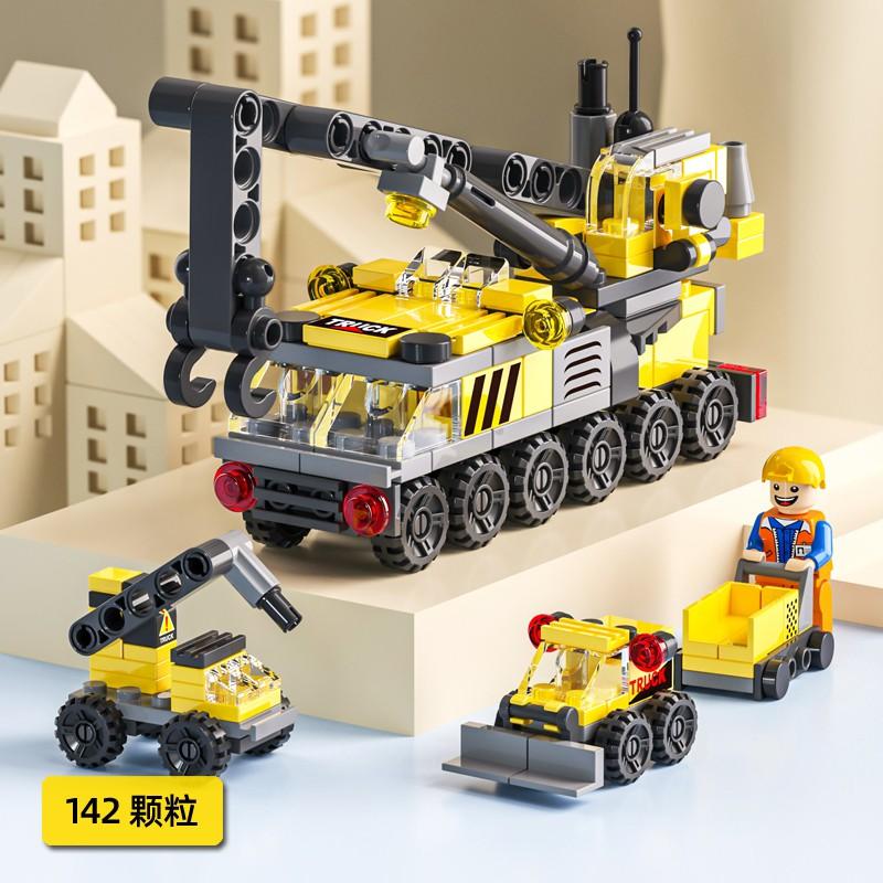 В НАЛИЧИИ Мини 6 в 1 Строительные блоки Сделай сам Обучающая игра для детей Полиция Самолет&пожарная машина&замок Модель Строительные блоки