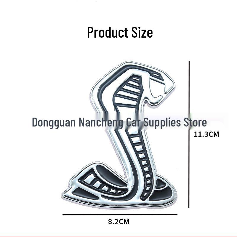 Металлические наклейки на автомобиль Ford Mustang GT500: Эмблемы Cobra & Shelby GT