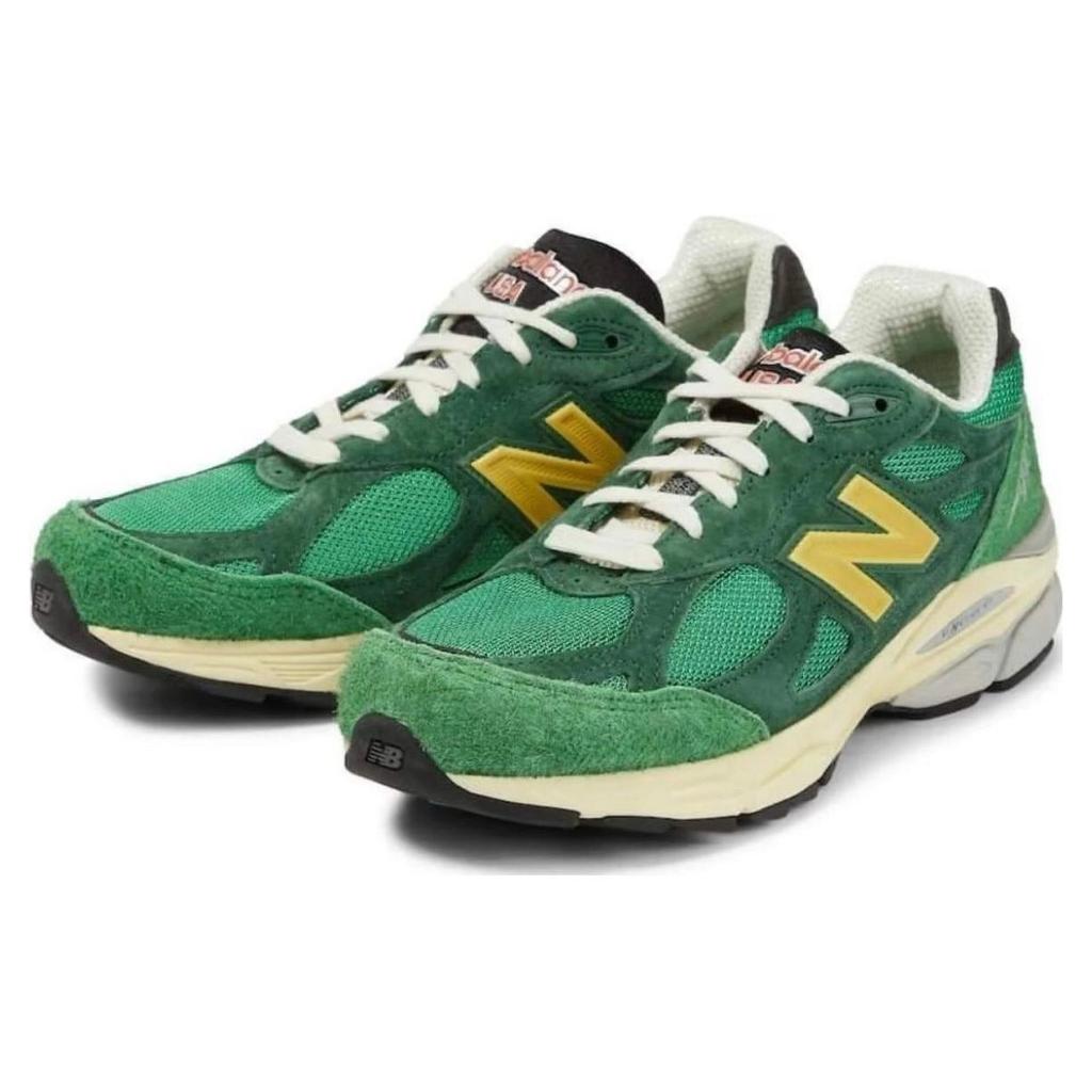 Кеды мужские Teddy Santis x New Balance 990v3 Сделано в США Зелёный Золотой M990GG3