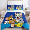 Tom Jerry'S Cheese Adventure Print 3Pcs Bedding Setduvet Cover With 2 Bedropillowcase Home Birthday Gift