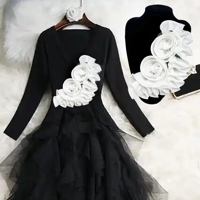 1 шт. Тканевые аксессуары стерео Diy украшения для одежды украшения из цветов кружевные аксессуары свадебные аксессуары многоцветные