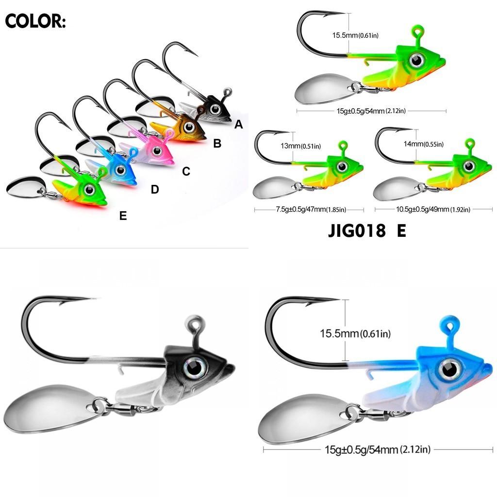 Proberos Jig018 Рыболовная приманка с джиг-головкой и мягкой рыбой Вес 7 г 10 г 15 г Идеально подходит для донной рыбалки в Северной Америке