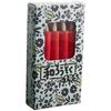 Kameyama Japanese Candles, No. 15 (Red), Box of 10, Approx. 30 Minutes