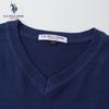 U.S. Polo Assn. Мужской вязаный свитер с V-образным вырезом из чистого хлопка