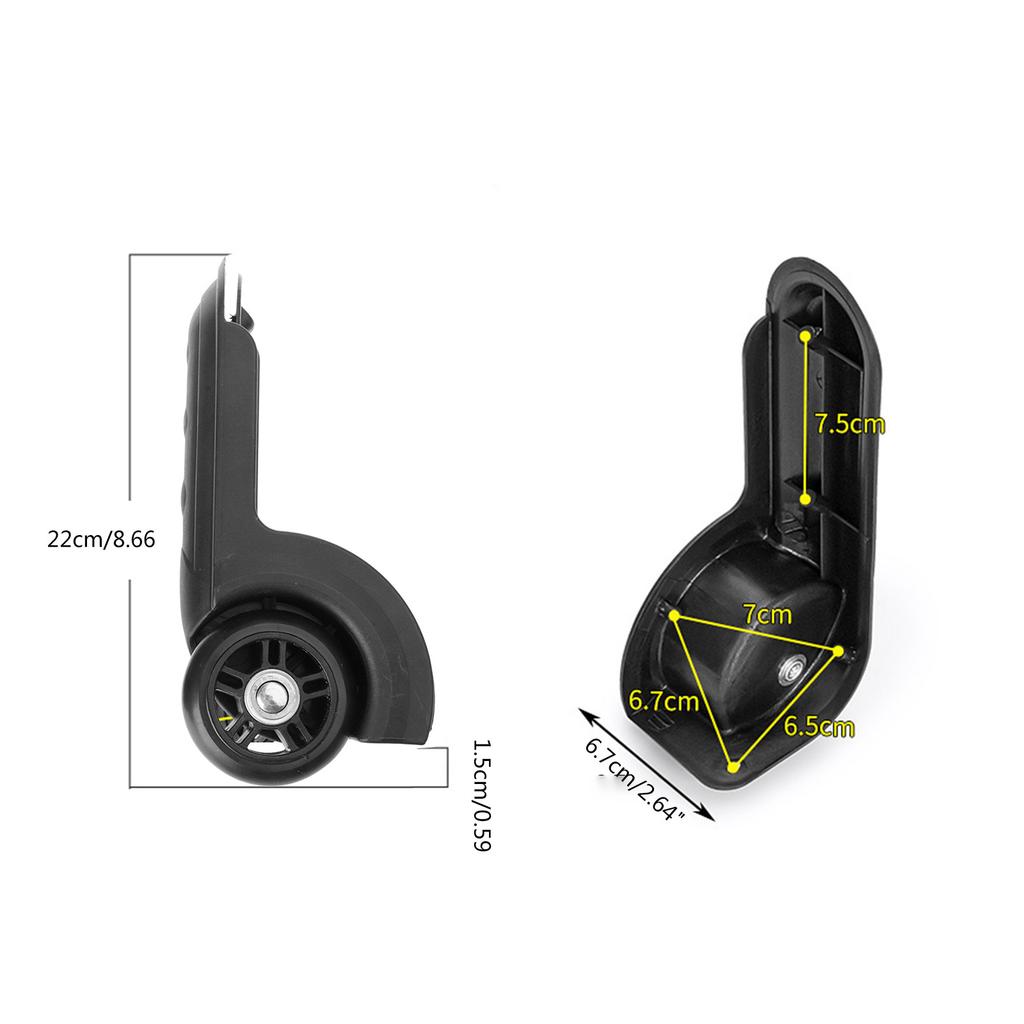 1 пара Гладкие Запасные Колеса Колеса для Багажа Сменные Ролики Практичные для Чемоданов и Рюкзаков