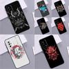 Японский Самурайский Маска Они Чехол Для Xiaomi 13 14 15 Ultra 11T 12T 13T 14T Pro POCO X7 Pro X3 X5 X6 F5 F6 M6 Pro Funda