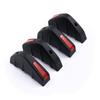 4Pcs/set Modified Shark Fin Lip Diffuser Carbon Fiber Pattern Rear Spoiler Durable Lip Spoiler  Car
