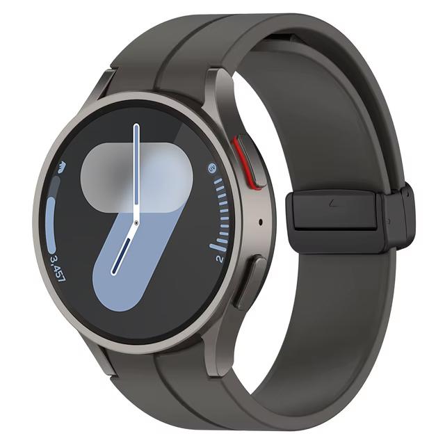 Ремешок для Samsung Watch 6 ремешок 7/4/5/5 Pro/4 6 classic 44мм 40мм Без зазоров Магнитный ремень Силиконовый браслет correa Galaxy Watch 7