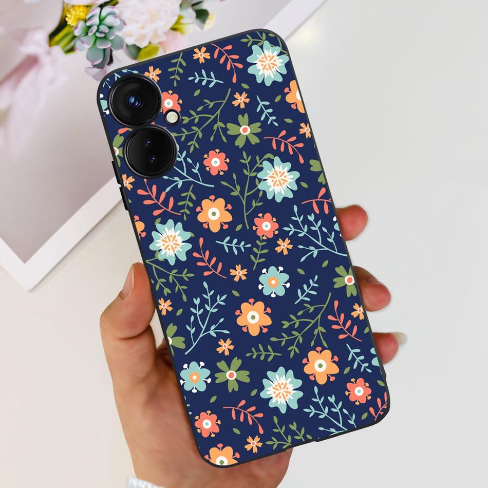 Для Tecno Spark 9 Pro KH7 KH7n Милый Мультяшный Чехол Для Телефона Для Tecno Spark 9Pro Черный Силиконовый Мягкий ТПУ Чехлы