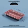Plastic Disposable Lunch Box with Compartments - 3, 4 Grid Options for Takeaway, Bento, or Fast Food | Free Shipping