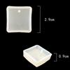 5Pcs/Set Keychain Silicone Mold Set Round Rectangle Pendant Jewelry Making Mould