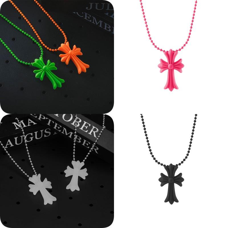 Vintage Crucifix Religious Punk Pendant Amulet Cross Necklace Pvc