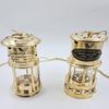 Set of 2 Miners Safety Lamp Ferndale Coal and Mining Lamp Brass  Oil Lantern 25.4 Cm