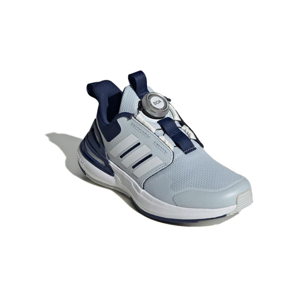 Adidas Rapidasport Boa Cushioning Durable Low-Top Casual Shoes Kids Casual Shoes White Blue ID3389