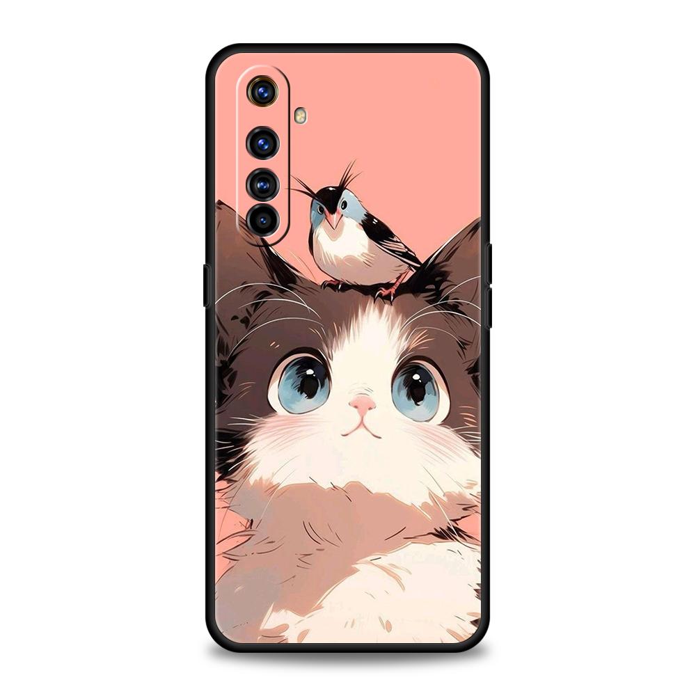 Чехол для телефона «Повседневная жизнь милых кошек» Для Realme 13 12 11 10 9 8 5G 7 C25 C35 GT5 GT3 GT2 Pro Plus Для Realme GT Neo 2 3 3T 5 Чехол