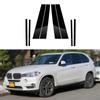 8Pcs Car Glossy Black Pillar Posts Stickers Door Window Trim Decal Cover For BMW X5 F15/M F85 2015-2018 Accessories