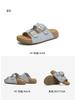 TATA/She 2025 Summer Shopping Mall Same Style Boken Shoes Women's Outdoor Fashion Slippers