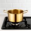 Deepened Noodle Cooker Double Handle Stew Pot Multipurpose Korean Ramen Pot  Hotpot