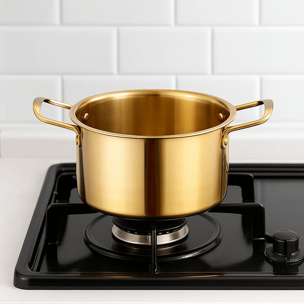 Deepened Noodle Cooker Double Handle Stew Pot Multipurpose Korean Ramen Pot  Hotpot