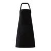 2 шт. черный шейный ремень фартук водонепроницаемый чистый цвет 2 кармана барбекю фартук для ресторана дома