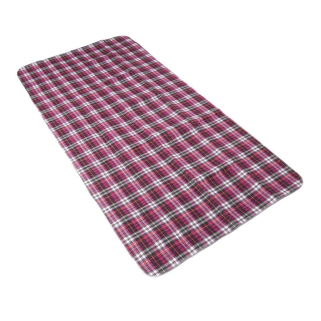 Incontinence Bed Pad Purple Plaid Washable Reusable Heavy Absorbency Hospital Bed Pad for Home