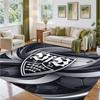 VfB Stuttgart Football Design Crystal Velvet Rug Soft Decorative Mat for Bedroom Entrance