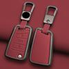 Alloy Leather Car Key Case Cover For VW Volkswagen Golf 7 MK7 Tiguan MK2 For Seat Ateca Leon FR 2 Ibiza Sk