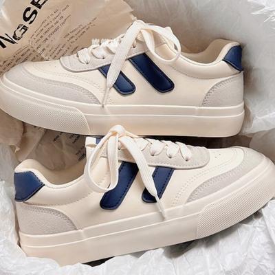 Маленькие белые туфли для детей, весна и осень, новые универсальные туфли на толстой подошве, модные спортивные туфли для студентов и любителей сноуборда