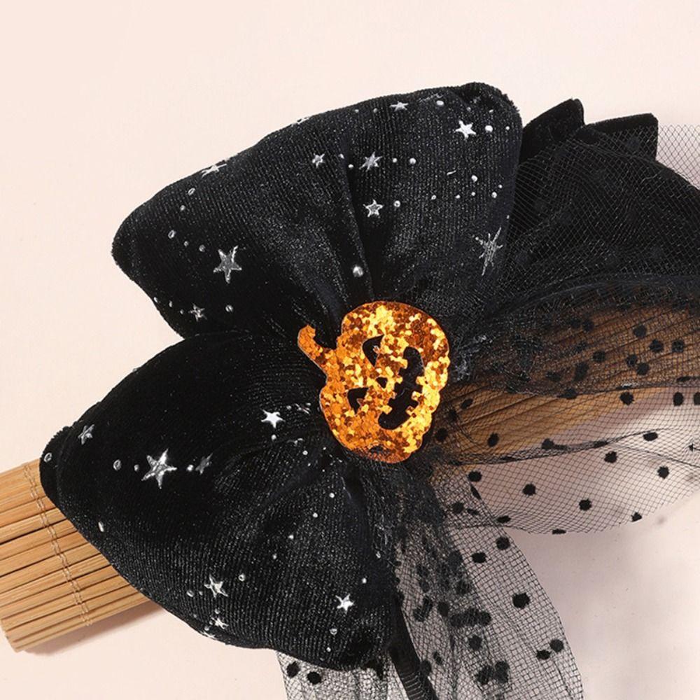 Головной убор Хэллоуин Бант Повязка для волос Аксессуары для волос Тыква Резинка для волос Хэллоуин Обруч для волос Дамы