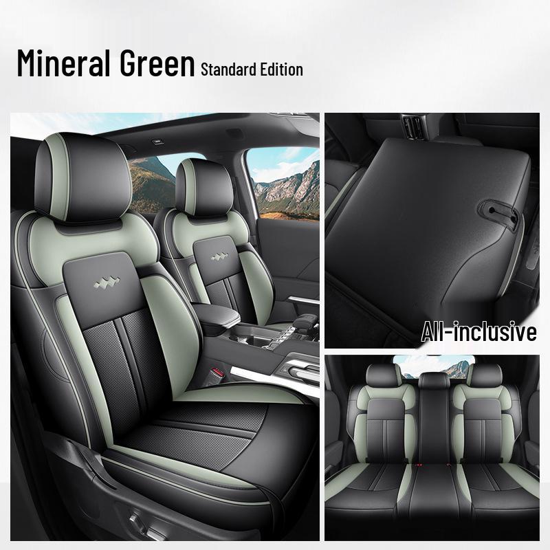 Уравнение Леопард Титан 3 Полностью Кожаный Дышащий Чехол на Сиденье Автомобиля для Всех Сезонов