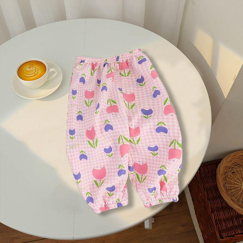 Trendy Summer Mosquito-Proof Lantern Pants for Boys and Girls - Lightweight, Fashionable, and Versatile.