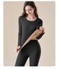 360G Thick Warm Velvet Women's Warm Underwear Base Layer Set