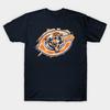 Мужская черная футболка с принтом Chicago Bears Печать на трансферной бумаге без вырезания Хлопковая футболка