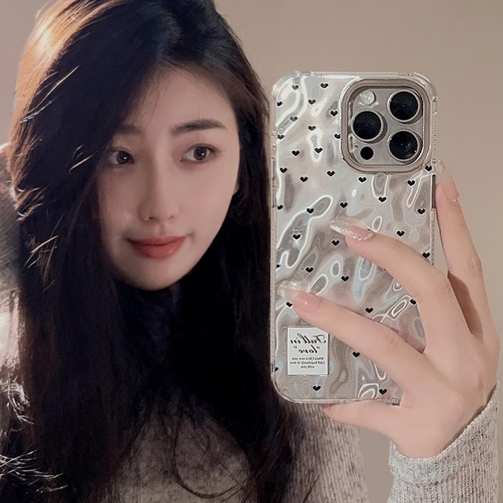 Чехол для iPhone 16 15 14 promax совместим и подходит для iPhone 13 12 11 promax гальванопокрытие любовь