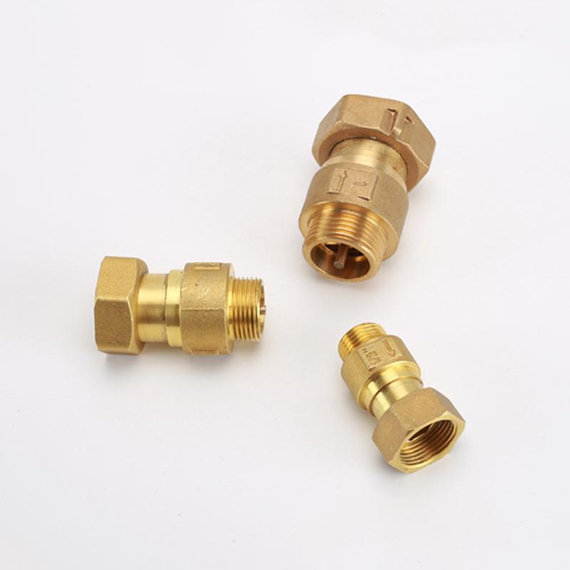 1/2" 3/4" 1" BSP Пневматический обратный клапан Соединитель DN15/20/25 Шланг Трубка Воздух Газ Односторонний клапан Водосчетчик/Насос Латунный фитинг для трубы