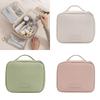 Double-layered Cosmetic Handbag Zipper Closure Women Cosmetic Tote  Bathroom Storage