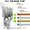 1/4"3/8" 1/2"(6/10/12мм) ОД. Ручной трубогиб, трубогиб 3 в 1 с регулируемым крюком, 180°, медный, алюминиевый, латунный трубогиб, инструмент для систем отопления, вентиляции и кондиционирования воздуха