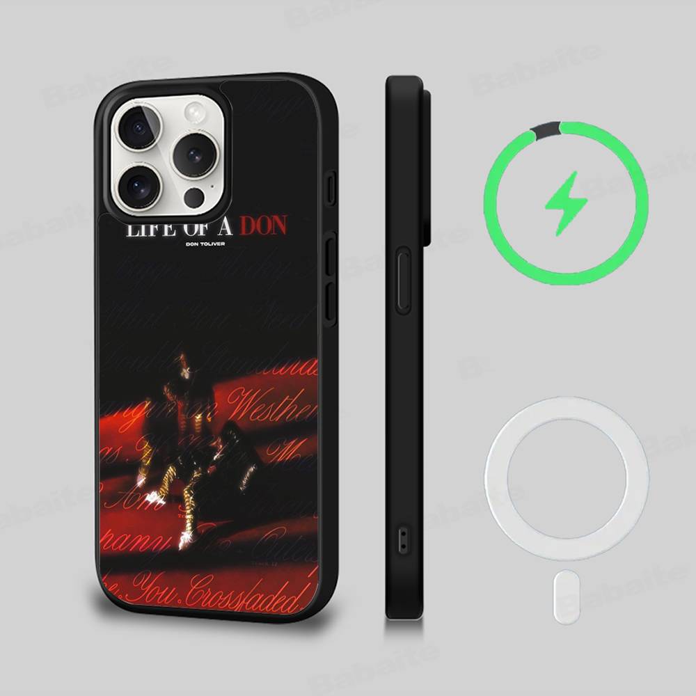 Магнитный чехол для телефона рэпера Don Toliver для iPhone 16 15 14 13 12 11 17 Pro Max Plus Cover с поддержкой беспроводной зарядки