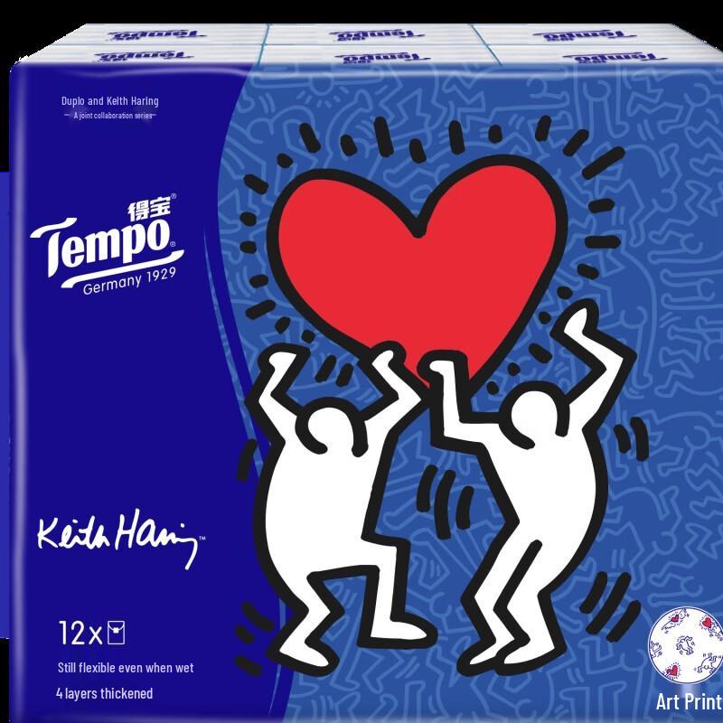 Tempo Кит Харинг 4-слойные бумажные платочки