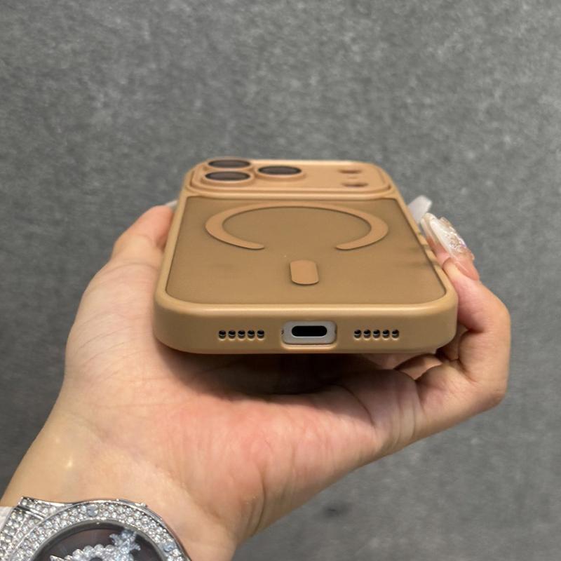 Luxury Magnetic Matte Translucent Case For 17 16 15 14 13 12 11 Pro Max 16Pro 17Pro for Magsafe Mag Safe Wireless Covers