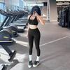 American Style Fashionable Butt-Lifting Yoga Pants Set with Halter Neck Beautiful Back Sports Tank Top Training Peach-Shaped Fitness Outfit for Women