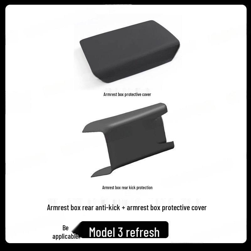 Антипинающие коврики для центральной консоли и задних сидений Tesla Model Y 2025 года