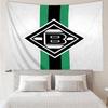 Green And Black Borussia Printed Tapestry, for Bedroom,Livingroom, dormitory, Large Wall Decor, Fabric Decor Fan Birthday Gifts