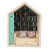 Bookshelf Mini House Kit Wooden Decorative Exquisite Cute Long Life Tiny House Kit for Bedroom