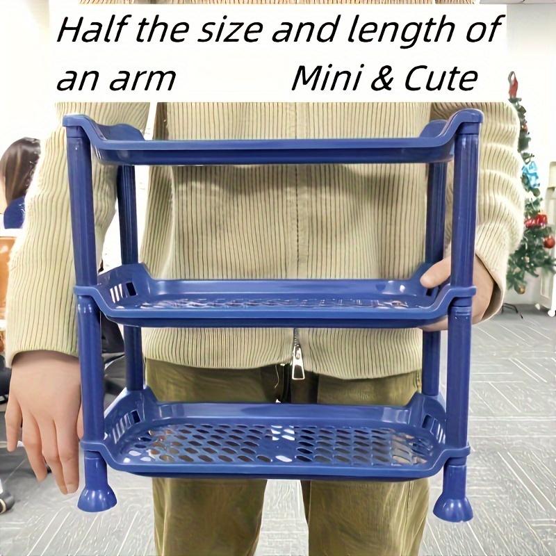 1pc 3-Tier Compact Multipurpose Shelf Display Rack - Space Saving Bathroom Countertop Organizer for Hotel