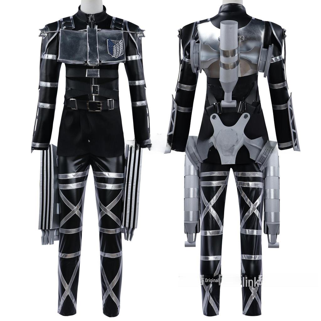 Косплей Beishui Attack on Titan Final Chapter: Аниме Микаса и Эрен Кожаный Костюм Команды C для Мужчин